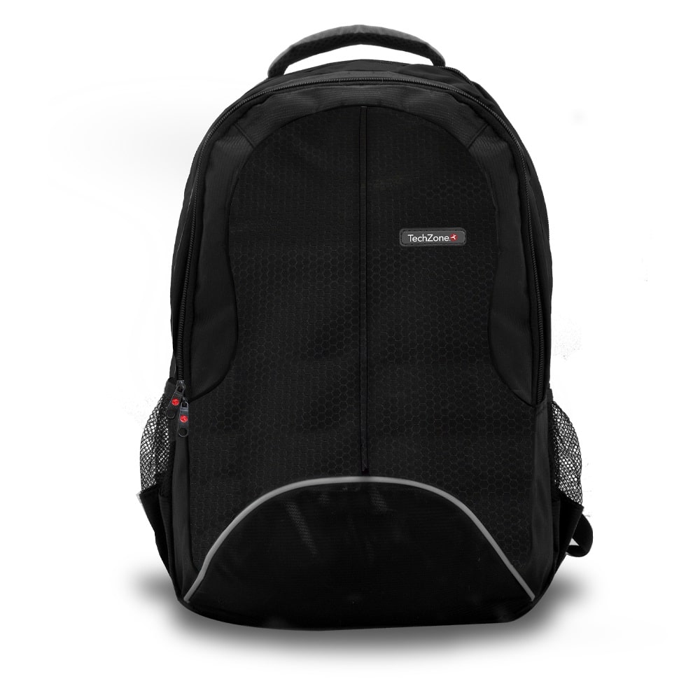 Mochila                                                                                                                                                                                                                                                                                                         Backpack Techzone De 15.6 Pulgadas - Multiples Compartimientos, Costuras Y Y Asas Reforzadas, Organizador Frontal, Soporte Lumbar, Tirantes Acolchad