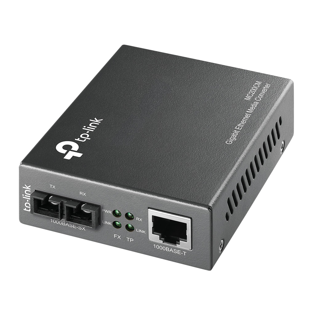 Convertidor                                                                                                                                                                                                                                                                                                                                                                                                                                                      Multimedia Multi-modo Gigabit Tp-link Mc200cm Para Ampliar La Distancia De Fibra -