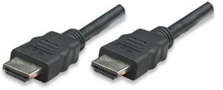 Cable                                                                                                                                                                                                                                                                                                Hdmi Alta Velocidad Con Ethernet 4k@30hz Manhattan 323222 - 3 M, Macho, Negro