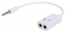 354561                                                                                                                                                                                                                                    Separador Audífono Y Micrófono Estéreo 3.5 Mm Convierte Puerto 3.5 Mm - Trrs A Una Conexión Separada De 3.5 Mm, Trs, Audífono/micrófono