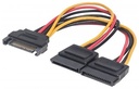354554                                                                                                                                                                                                                                  Cable Y De Alimentación Sata - Alimenta 2 Drivers Sata Con Un Cable De Energía Sata, Largo 15cm