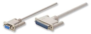 Cable                                                                                                                                                                                                                                                                                       Null Modem Serial Manhattan - Db9, Db25, Macho/hembra, 1, 8 M
