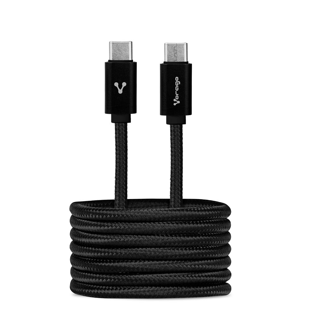Cable                                                                                                                                                                                                                                                                                         Vorago Cab-124-bk - Usb C, Usb C, Macho/macho, 1 M, Negro