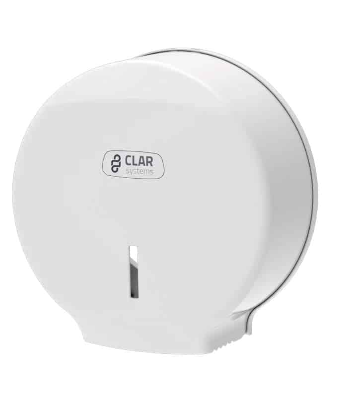 Dispensador                                                                                                                                                                                                             De Papel Higiénico Mini Innova Color Blanco Para Rollo Industrial 250mm Máx -