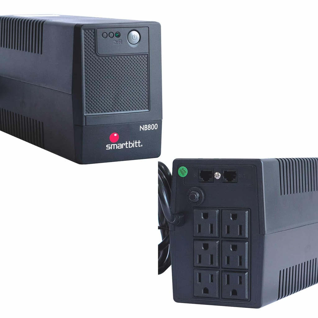No-break                                                                                                              Smartbitt Sbnb800 - 800 Va, 400 W, Negro