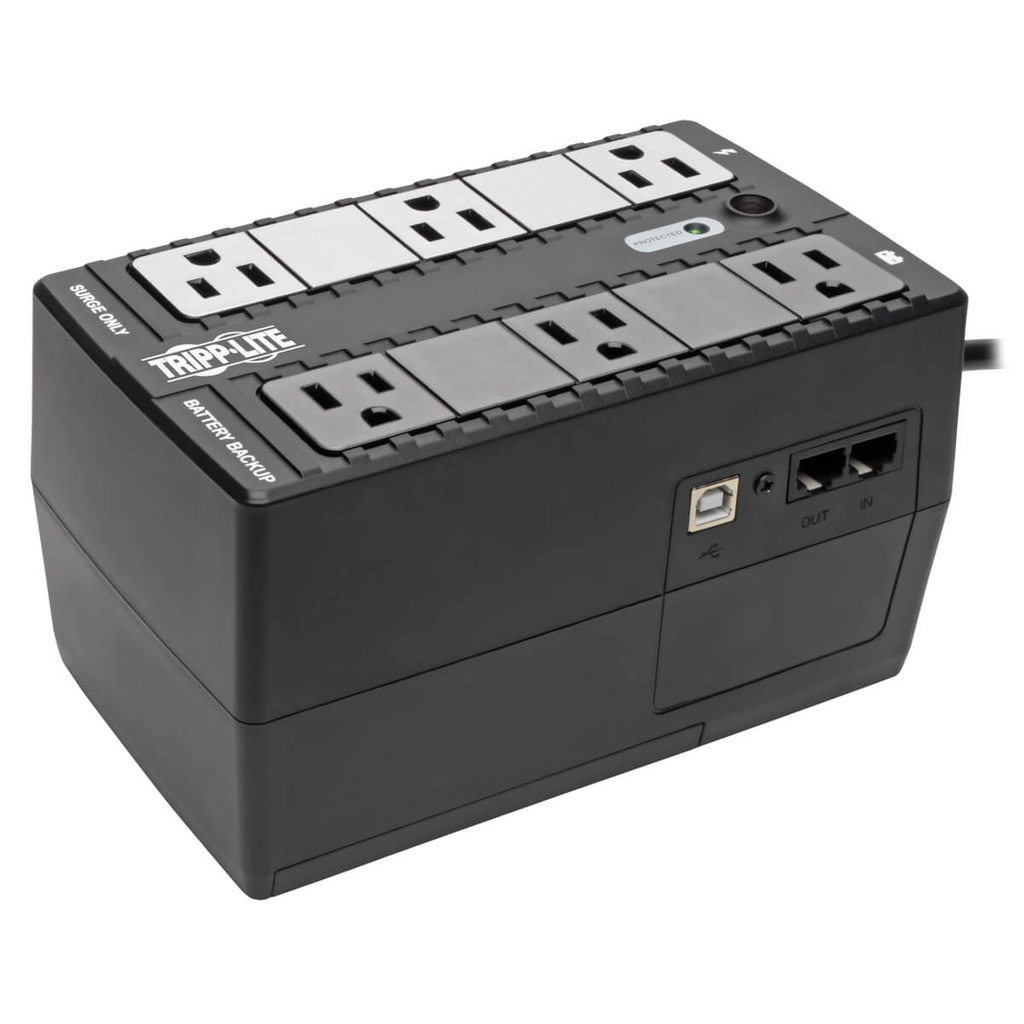 No-break                                                                                                                                            Tripp-lite Internet 350u - 350 Va, 180 W, Negro, Hogar Y Oficina