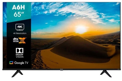 Television                                                                                                                                     Hisense 65a6h - 65 Pulgadas, 4k Uhd, 3840 X 2160 Pixeles