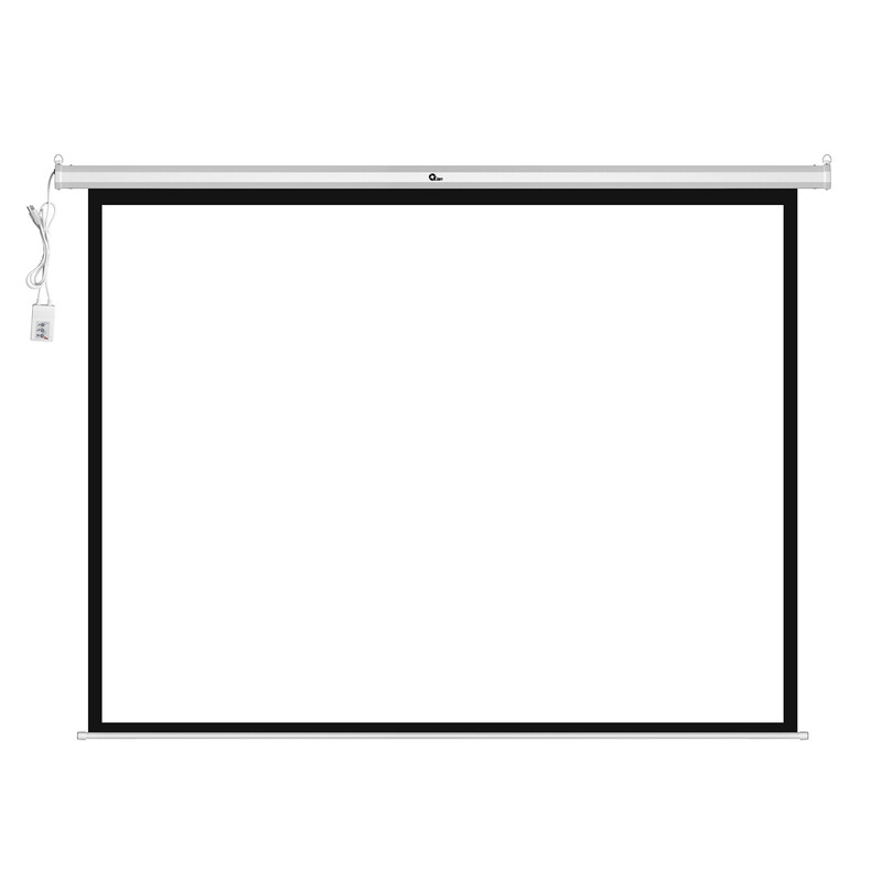 Pantalla                                                                                                                                                                                                                                                                                                                                                      Proyeccion Electrica Qian 120"/mont Pared Y Techo/blanca Mate (qxs-1e120)