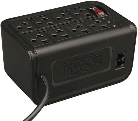 Regulador                                                                                    Tripp-lite - 8, Negro, Hogar Y Oficina, 1200 Va
