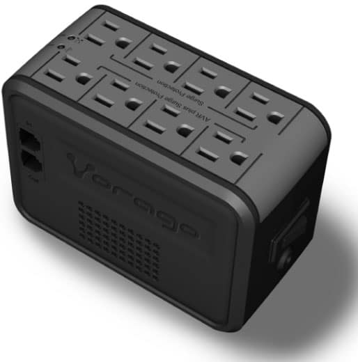 Regulador                                                                                                         De Voltaje Vorago Avr-100 - 8 Contactos, 1000va, 480w.