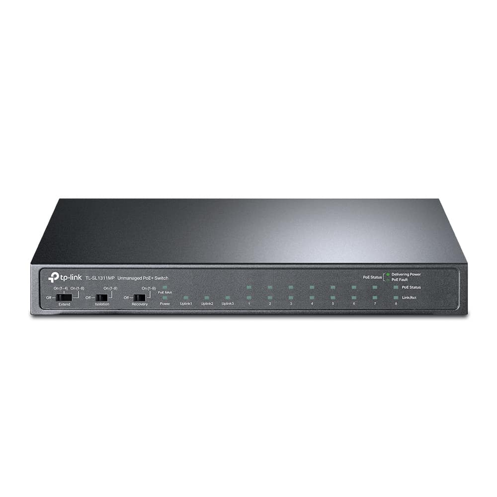 Switch                                                                                                                                                                  De Escritorio  Tp-link Tl-sl1311mp - Negro, 8