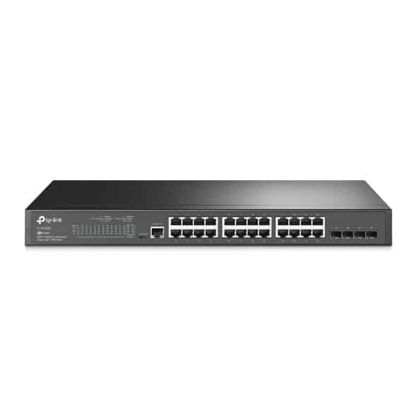 Switch                                                                                                                                                                                            Tp-link Tl-sg3428 - Gigabit Administrable Jetstream L2  Rj45, 24 Puertos, 10/100/1000, (4) Gigabit Sfp, (1)puerto De Consola Micro Usb