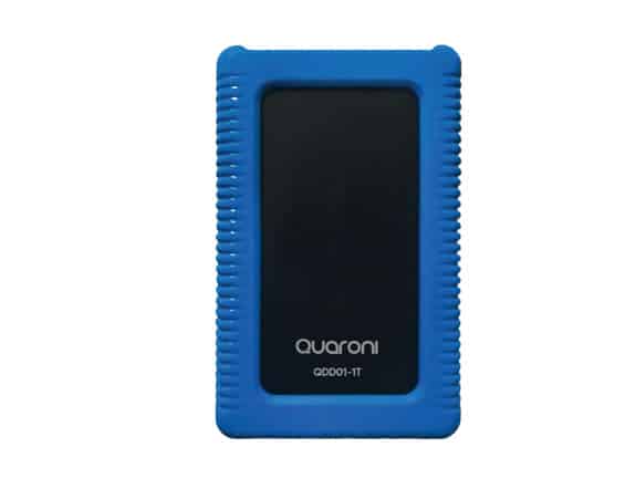Disco                 Duro Externo Quaroni Qdd01 2.5", 500gb, USB 3.0, Negro/azul, A Prueba De Polvo Y Golpes - Para Mac/pc