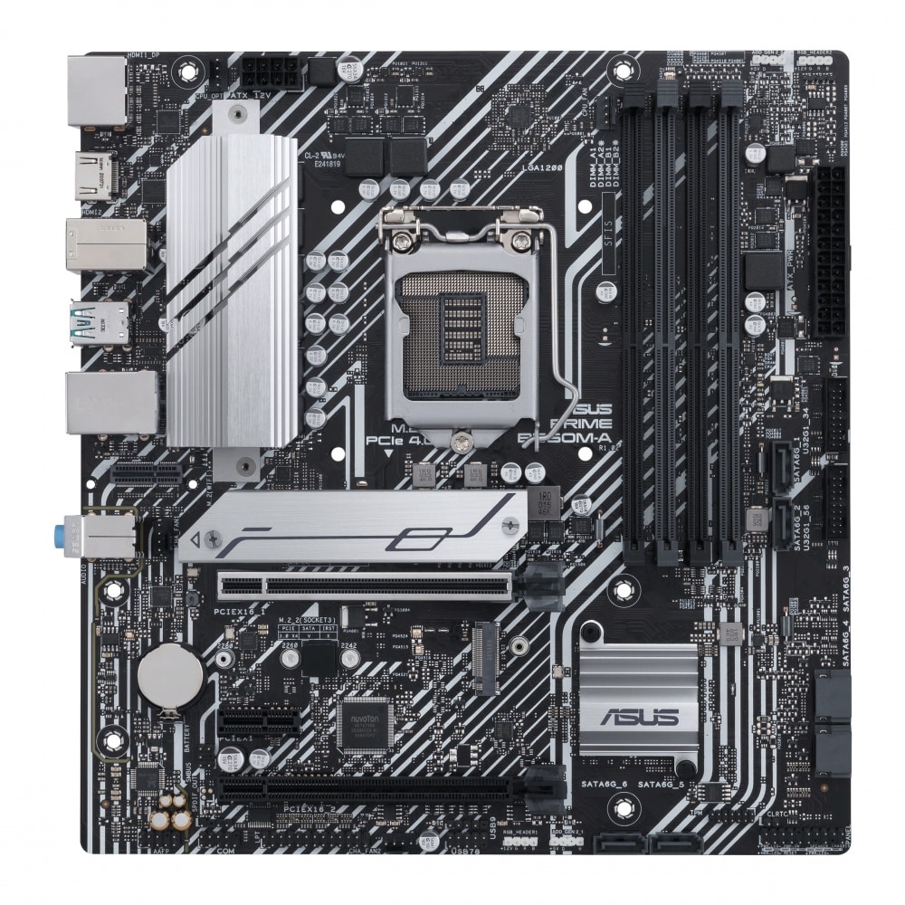Tarjeta                                Madre ASUS Micro Atx Prime B560m-a, S-1200, Intel B560, Hdmi, 128gb DDR4 Para Intel