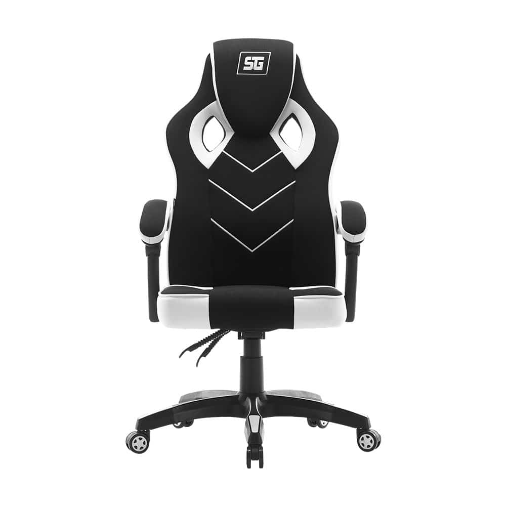 Silla       Vorago Start The Game Cgc301-wh, Tela, Reclinable, Negro/blanco