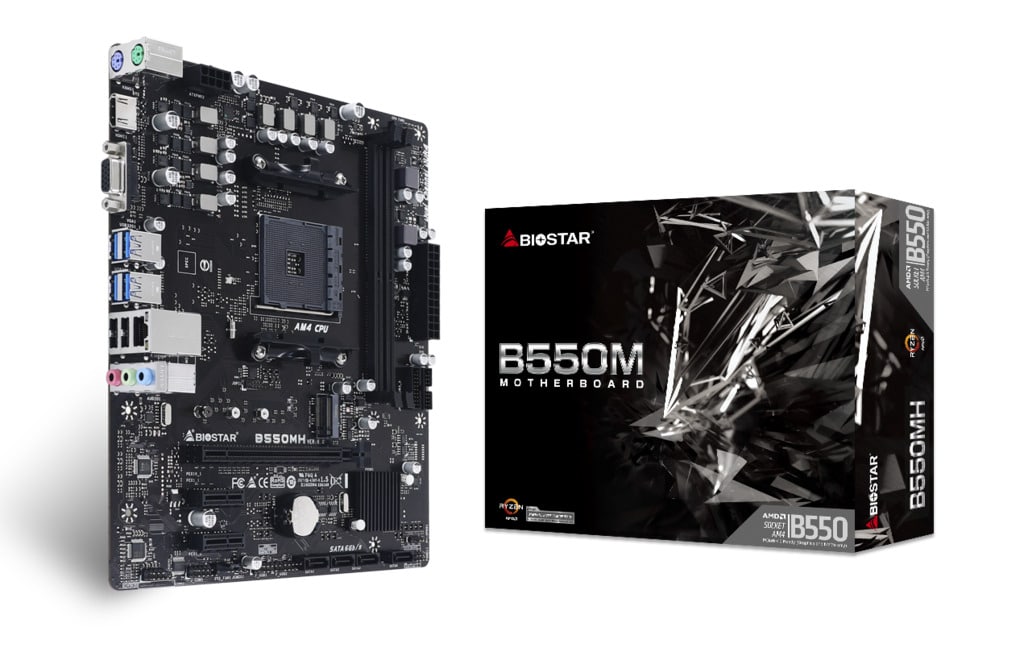 Tarjeta                                                                                                                                                                                                                                                                                                                                                                                                                                                                 Madre Biostar B550mh Ddr4 Hdmi Pcie M.2 Sata 3th Amd Ryzen Am4 (ed)