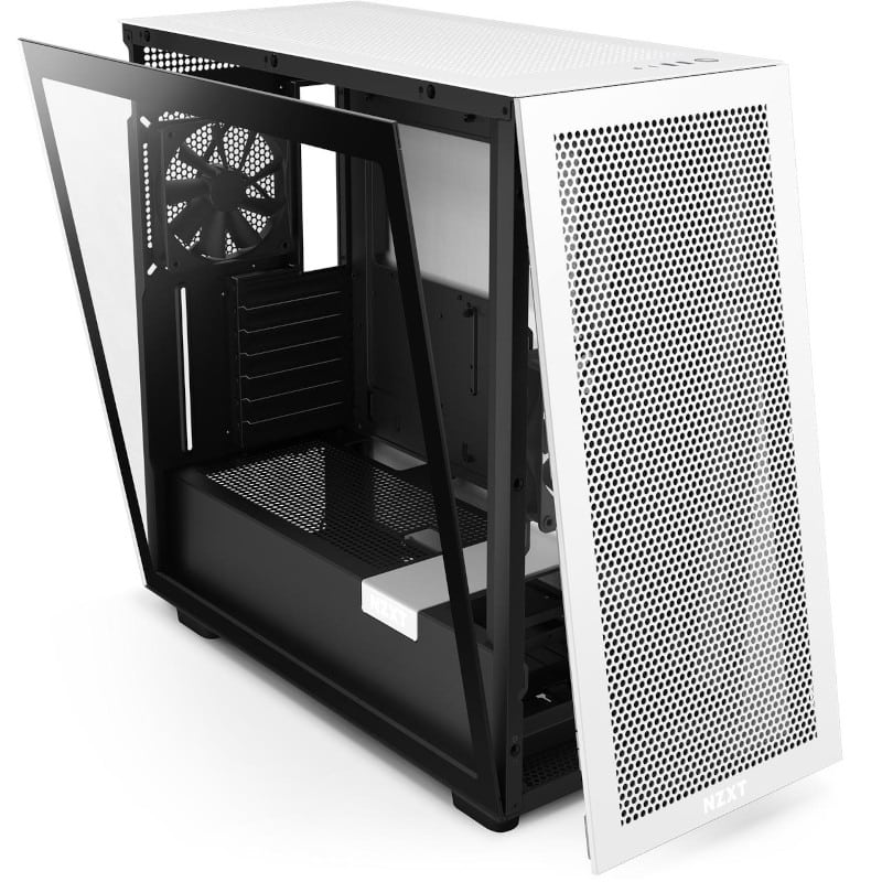 Gabinete                                                                                                                                                                                          Nzxt H7 Flow Mt Mini-itx/eatx Tg 2ven S/ft Bk/w Cm-h71fg-01 (ed)