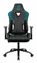 SILLA PARA GAMING THUNDER X3 DC3 AIR TECH BLAVK/CYAN MAX 150KG RECLINABLE 180