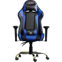 Silla                      Gamer Xzeal Neg/azul Acero, Pvc Alto DesempeÑo (zxsxz10a)