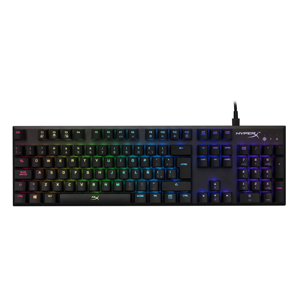 TECLADO MECANICO PARA GAMING HYPERX ALLOY FPS RGB SILVER SPEED