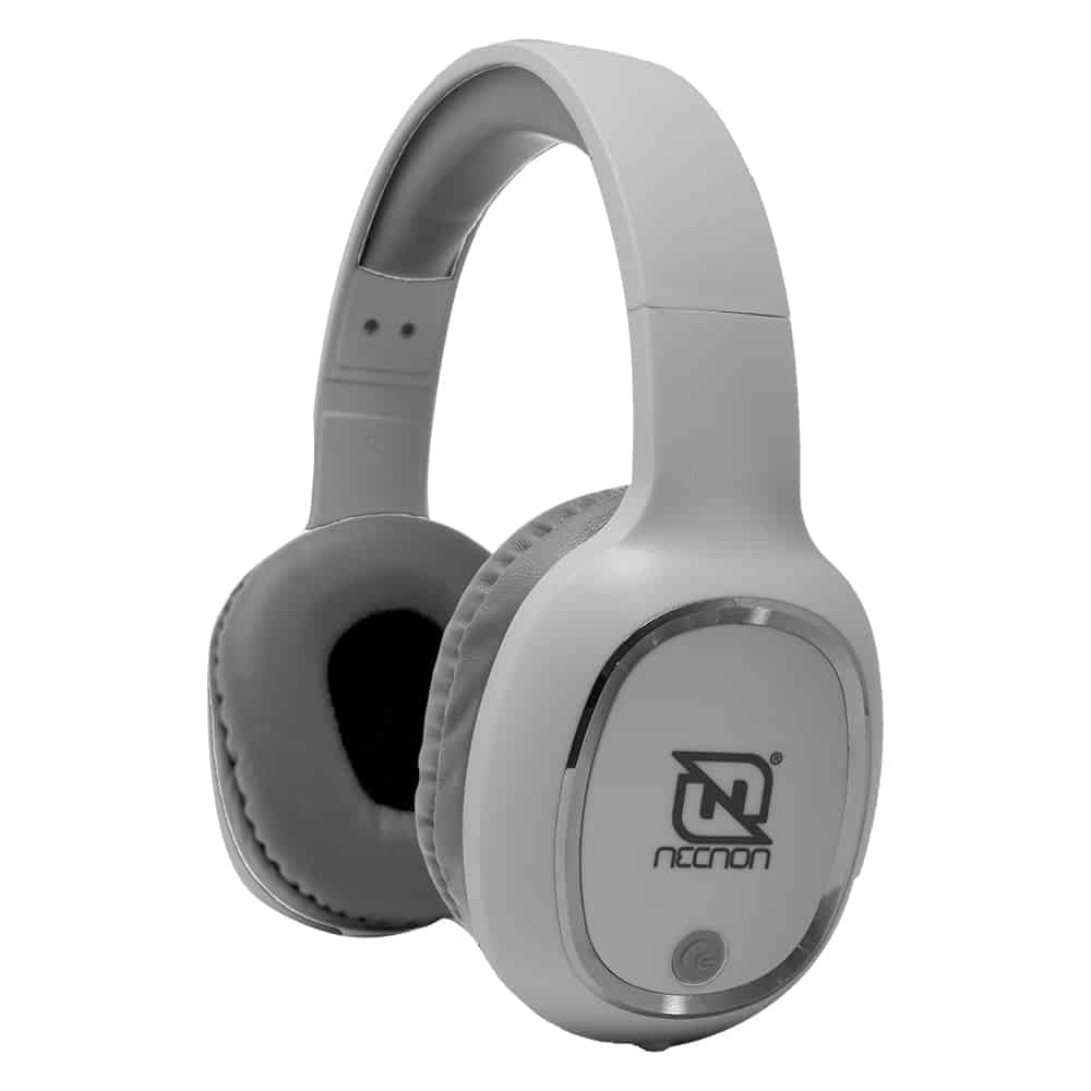 Audifonos                                                                                                                                                                                                                                                                                                                                                                                                                                  Necnon Over-ear Bt Nbh-04 Promanos Libres Blanco/plata