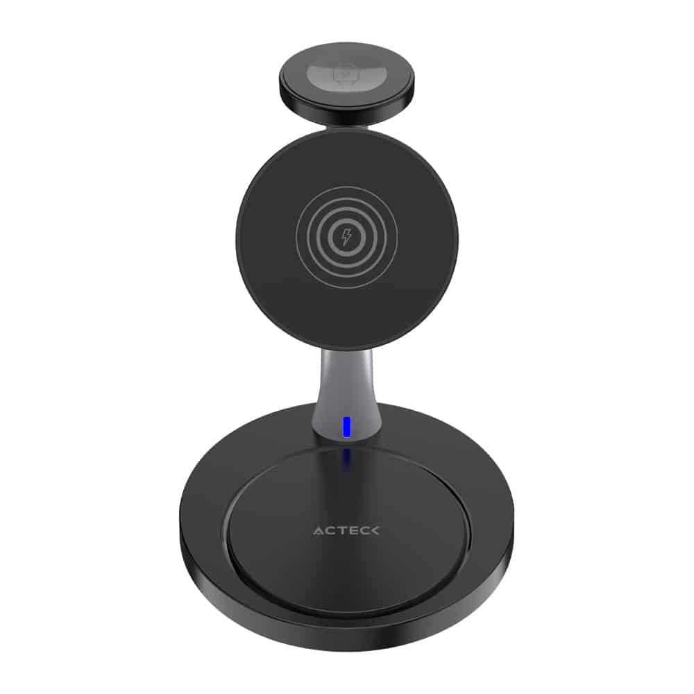 Cargador Acteck Inalamci740 3-1 MagnÉtico/iphone/iwatch/airpods Negro (ac-937139)