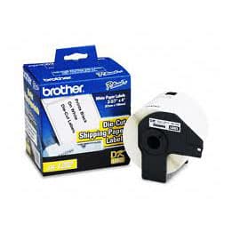 Rollo                                                                                                                                                               De Etiqueta Brother Dk1202 Pre-cortada 2.4" X 3.9" (62mm X 100 M