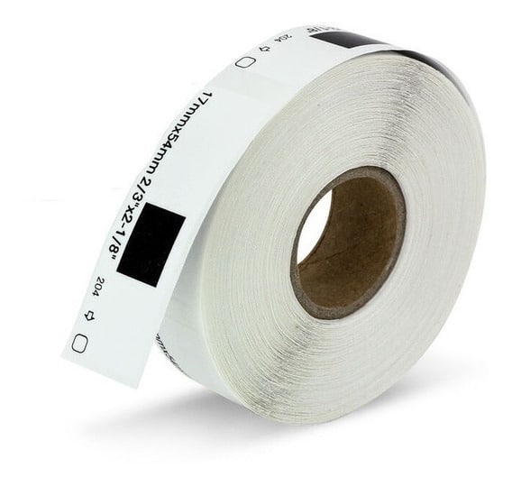 Rollo                                                                                                                                                                De Etiqueta Brother Dk1204 Pre-cortada17" X 54.3mm