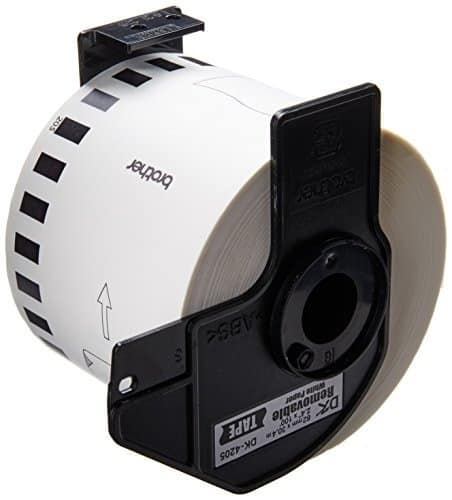 Rollo                                                                                                                                                                                                                                                                                                                                                                                                                                                                                                                                                                                              De Etiqueta Brother Dk4205 Continua 2-3/7"(62mm)