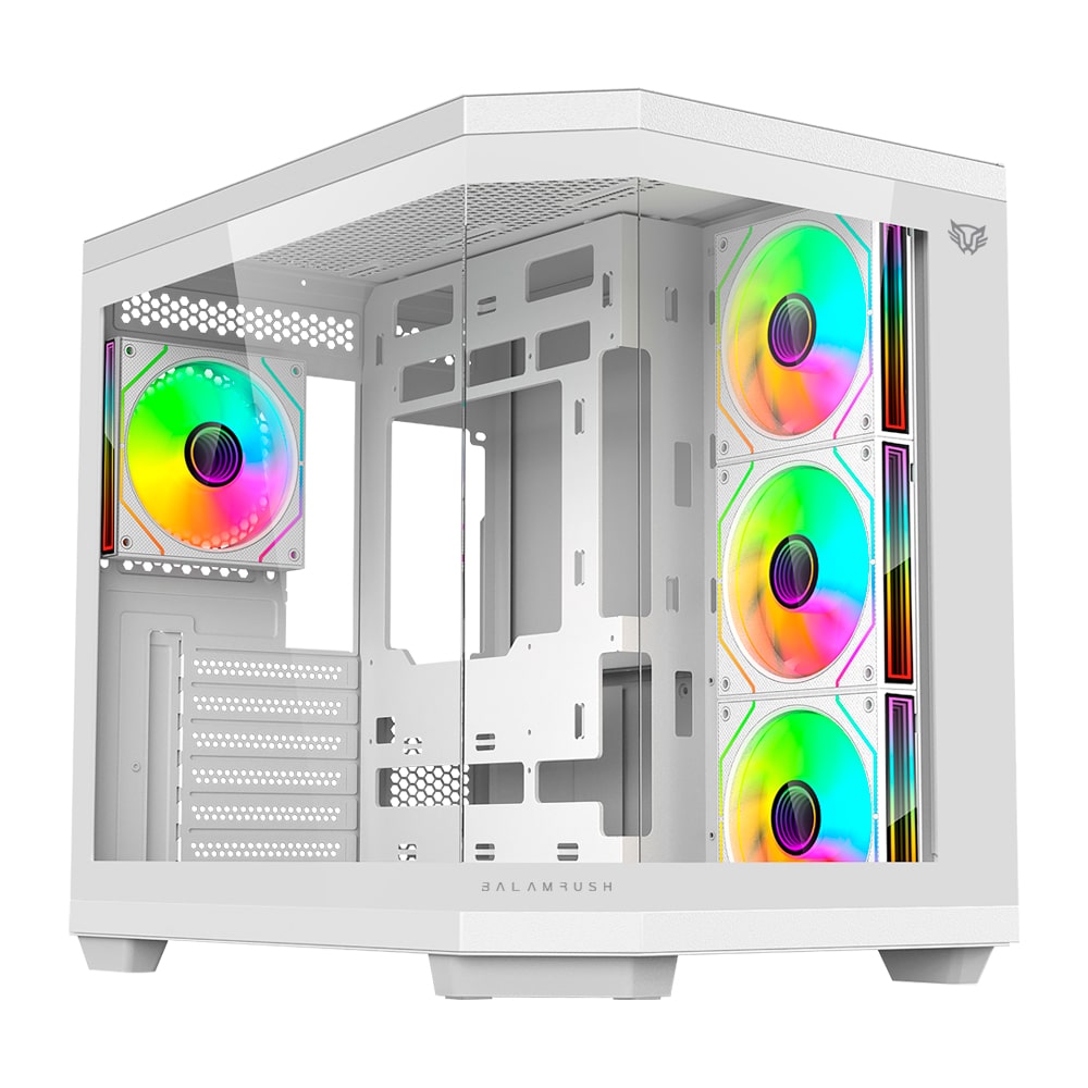Gabinete Balam Rush Med Tor Tank 9600 Usb 3.0/4vent/argb Blc (br-938686)