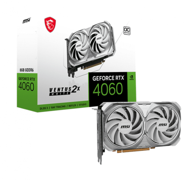 Tarjeta                                                                                                       De Video Msi (geforce Rtx 4060 Ventus 2x White 8g Oc)