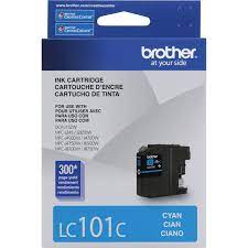 Cartucho  De Tinta Brother Lc101c Cyan Rendimiento De 300 Pag P/j870dw/