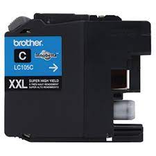 Cartucho  De Tinta Brother Lc105c Cyan Super Alto Rendimiento 1200 Pag