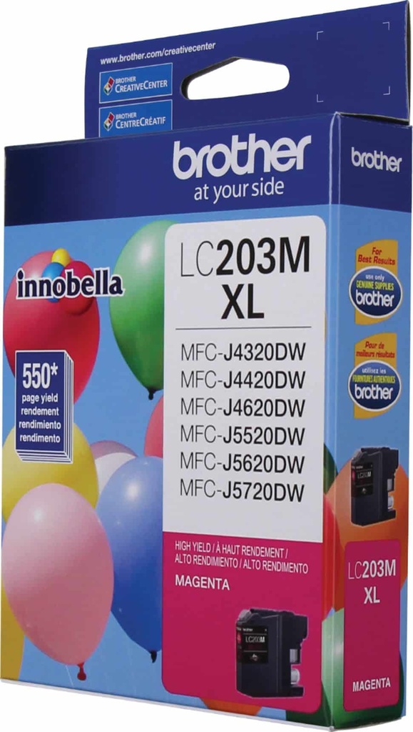 Cartucho  Brother Lc203m Magenta 550 Pag Aprox
