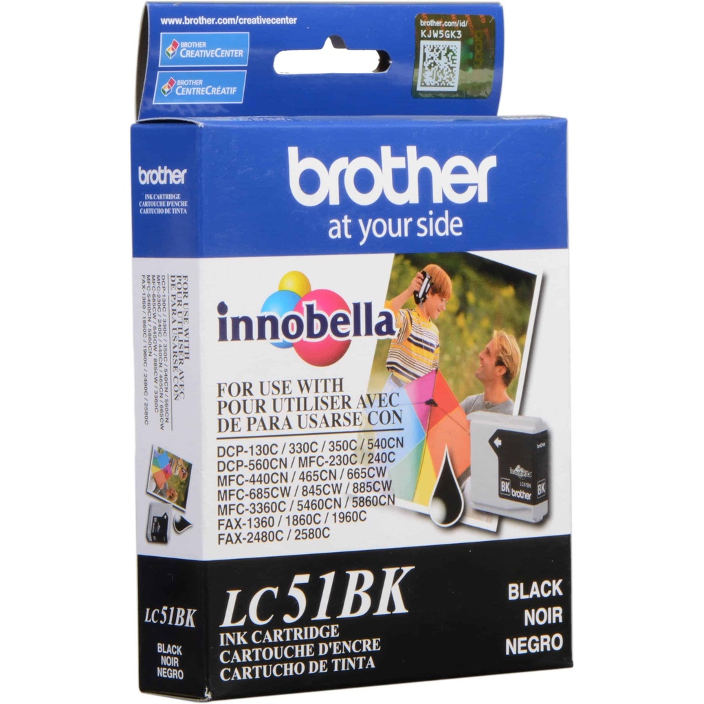 Cartucho  De Tinta Brother Lc51bk Negro