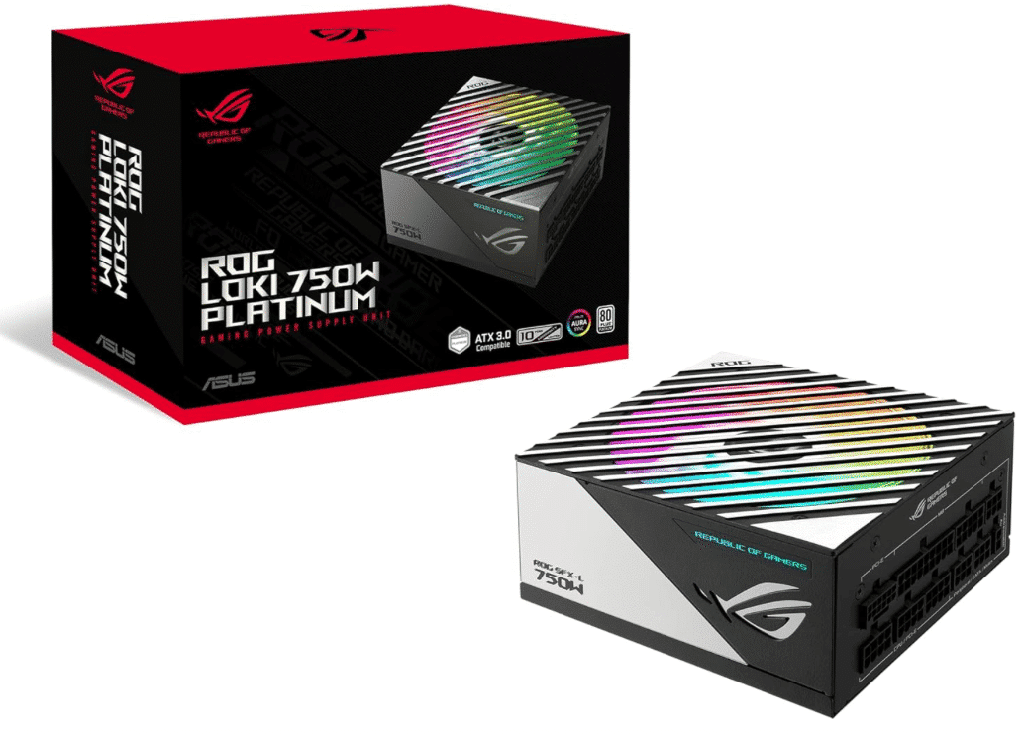 Fuente De Poder Asus Rog-loki 750w Sfx 80 Plus Platino Black