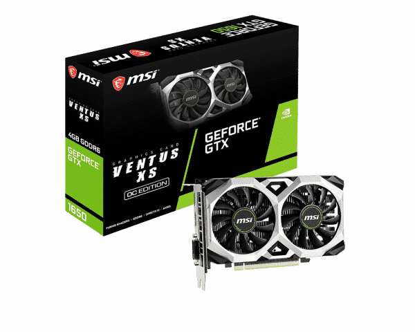 Tarjeta           De Video MSI Nvidia Geforce GTX 1650 Ventus Xs OC 4gb GDDR6 D6