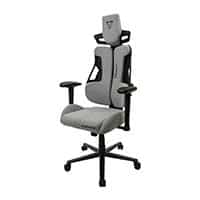 SILLA OCELOT GAMING OST-GRAY SCORPIO / TELA / BASE METALICA / DESCANSABRAZOS 2D / PISTON CLASE 4 / RECLINABLE 170 GRADOS / HASTA 150KG / COJINES LUMBAR Y CERVICAL / COLOR GRIS