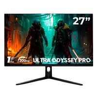 MONITOR GAMER BALAM RUSH ULTRA ODYSSEY PRO MGX27 / 27 PUL / PLANO / 200 HZ / FULL HD / 1 MS / JOYSTICK DE NAVEGACION / VESA / DP, HDMI, AUDIO OUT, DC / RAPID IPS / ILUMINACION RGB / NEGRO / BR-938624
