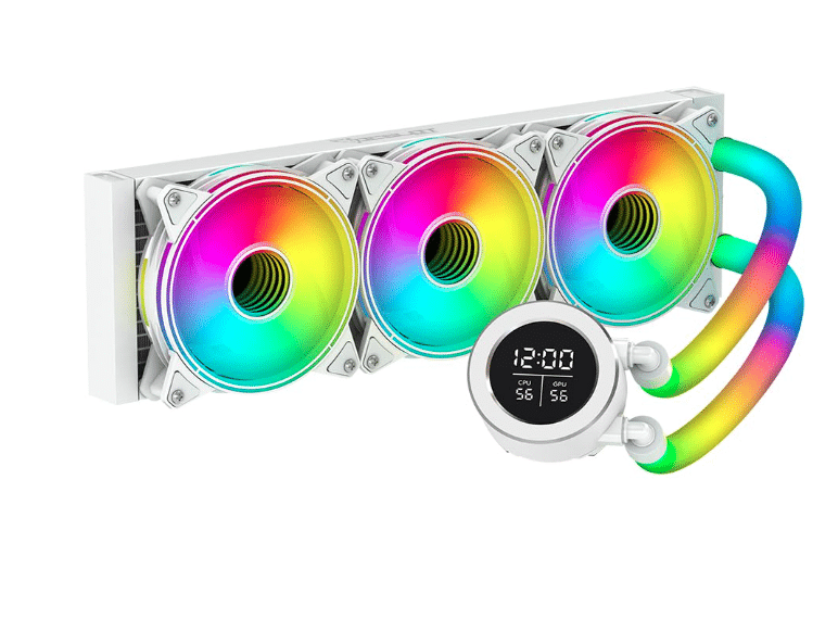DISIPADOR DE ENFRIAMIENTO LIQUIDO OCELOT MODELO POLAR WAVE 360 WHITE. 360MM AIO RGB INTEL SOCKET LGA/ 2011/1366/115X/775/1700 CPU AMD AM3/AM3/AM2/AM2/AM4 CPU APUS 696946