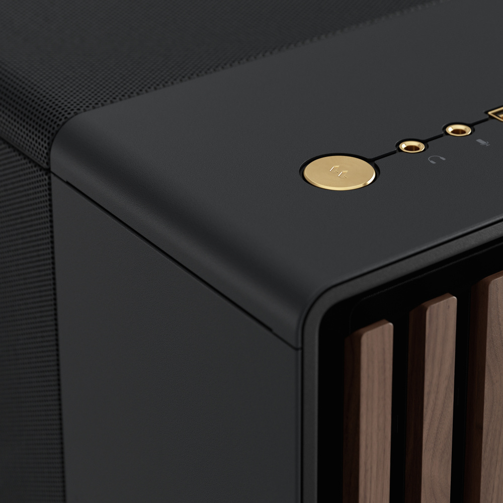 Gabinete Fractal Design North Mesh con Ventana, Midi-Tower, ATX/Mini-ITX/Micro-ATX, USB 3.0, sin Fuente, 2 Ventiladores Instalados, Negro