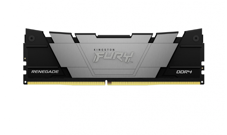 MEMORIA RAM KINGSTON DIMM DDR4 8GB 3200MT/S FURY RENEGADE BLACK XMP CL16 288PIN 1.35V C/DISIPADOR DE CALOR P/PC/GAMER/ALTO RENDIMIENTO (KF432C16RB2/8)