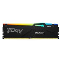 MEMORIA RAM KINGSTON DIMM DDR5 16GB 5200MT/S FURY BEAST BLACK EXPO RGB CL36 288PIN 1.25V C/DISIPADOR DE CALOR P/PC/GAMER/ALTO RENDIMIENTO (KF552C36BBEA-16)