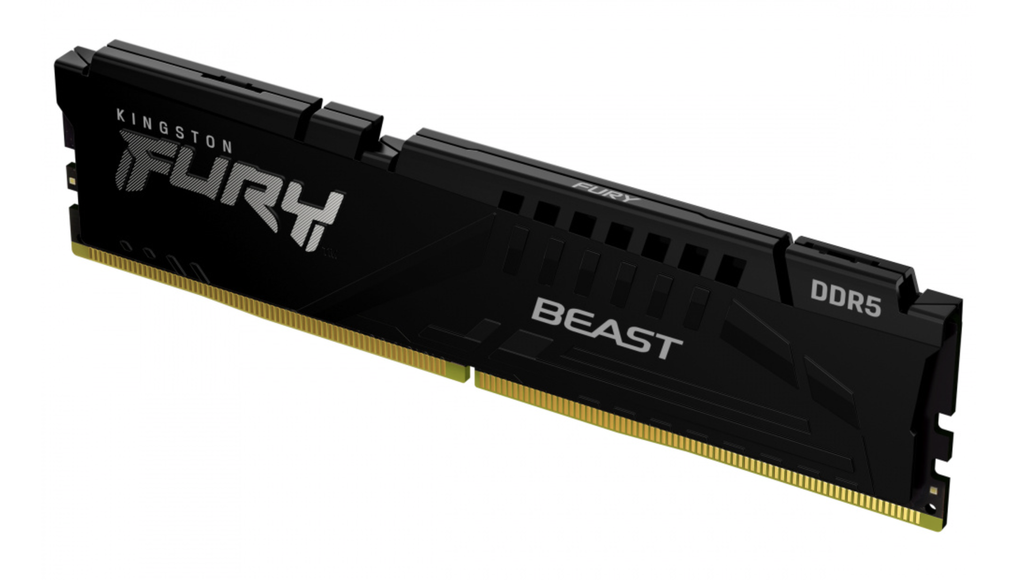 MEMORIA RAM KINGSTON DIMM DDR5 8GB 5200MT/S FURY BEAST BLACK EXPO CL36 288PIN 1.25V C/DISIPADOR DE CALOR P/PC/GAMER/ALTO RENDIMIENTO (KF552C36BBE-8)
