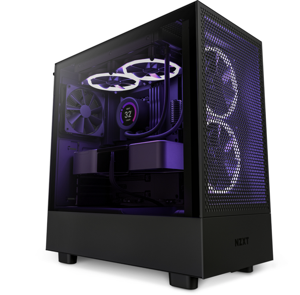 GABINETE NZXT H5 FLOW /NEGRO /CON VENTANA/MIDI-TOWER/MICRO-ATX/GAMER