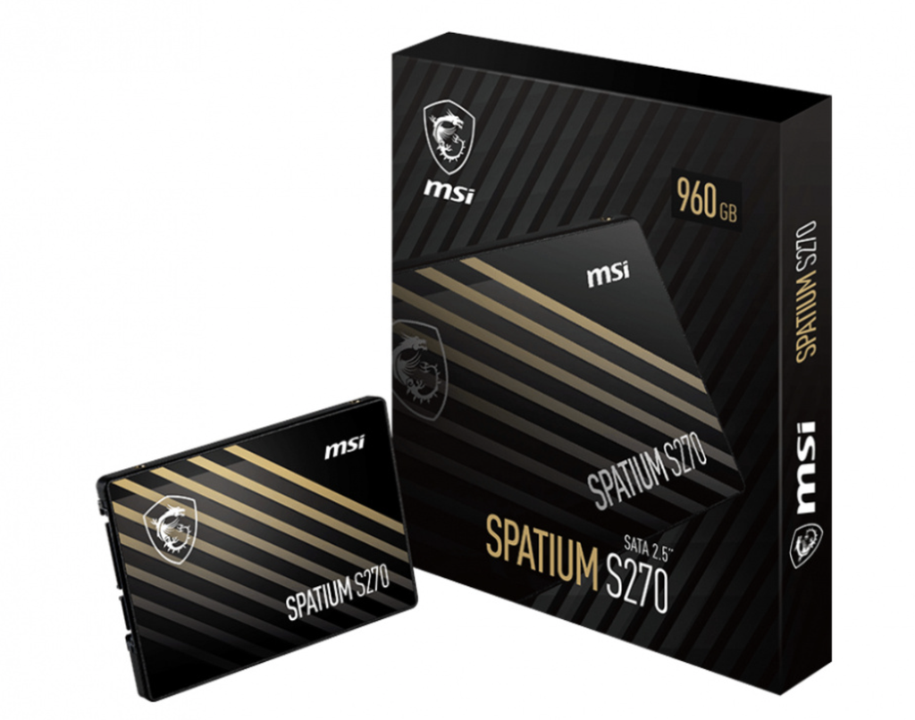 UNIDAD DE ESTADO SOLIDO INTERNO 960 GB MSI S270 2.5 SATA LECT.500/ESCRIT.450 MBS 7MM PC/LAPTOP/MINIPC