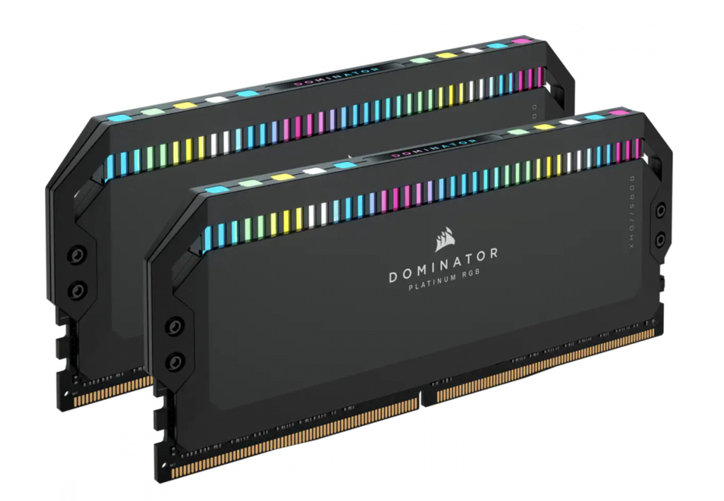MEMORIA RAM CORSAIR DDR5 DOMINATOR PLATINUM RGB 64GB (2X32GB)  6000MT/S CL40   BLACK  (CMT64GX5M2B6000C40)