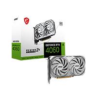 TARJETA DE VIDEO MSI NVIDIA GEFORCE RTX 4060VENTUS 2X WHITE OC. PCIE X 4 X 8 /8GB/GDDR6/ESTANDAR/HDMI/3 XDP/GAMA MEDIA