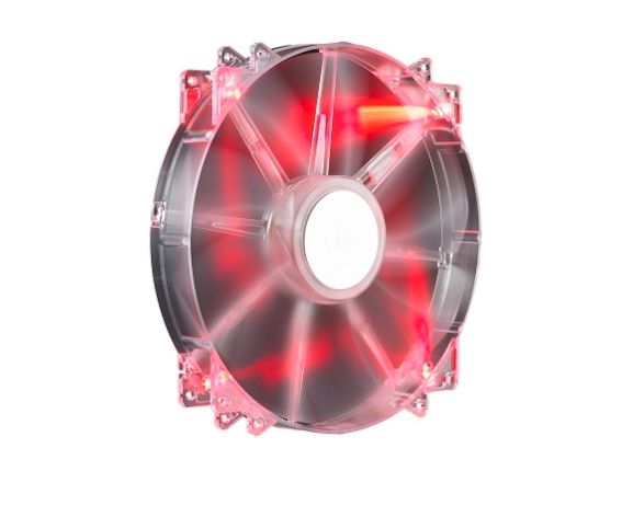 Ventilador Cooler Master MegaFlow 200, 200mm, 700RPM, Rojo remate