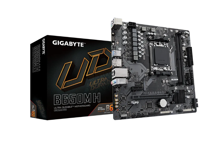 TARJETA MADRE GIGABYTE B650M H / SOCKET AM5 / DDR5 / HDMI / DP / MICRO ATX / GAMA MEDIA